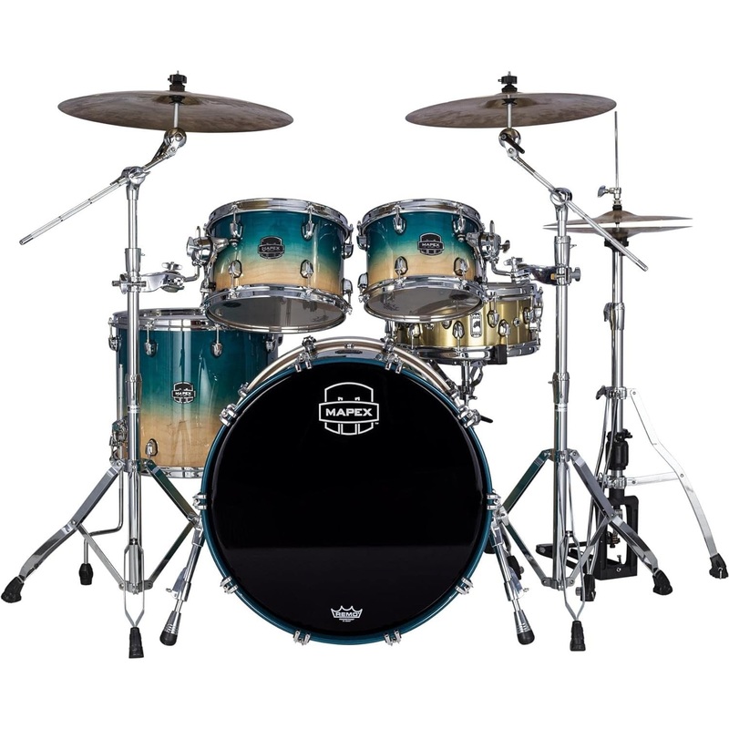 Mapex Saturn 4-piece Rock Shell Pack – Aqua Fade