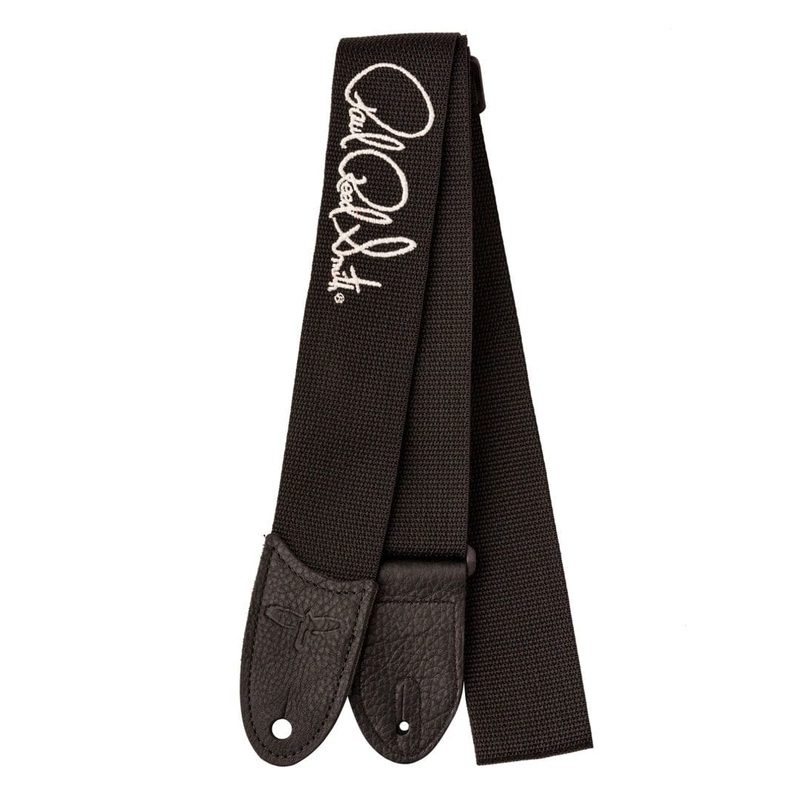 PRS Poly Strap Black w/Red Signature