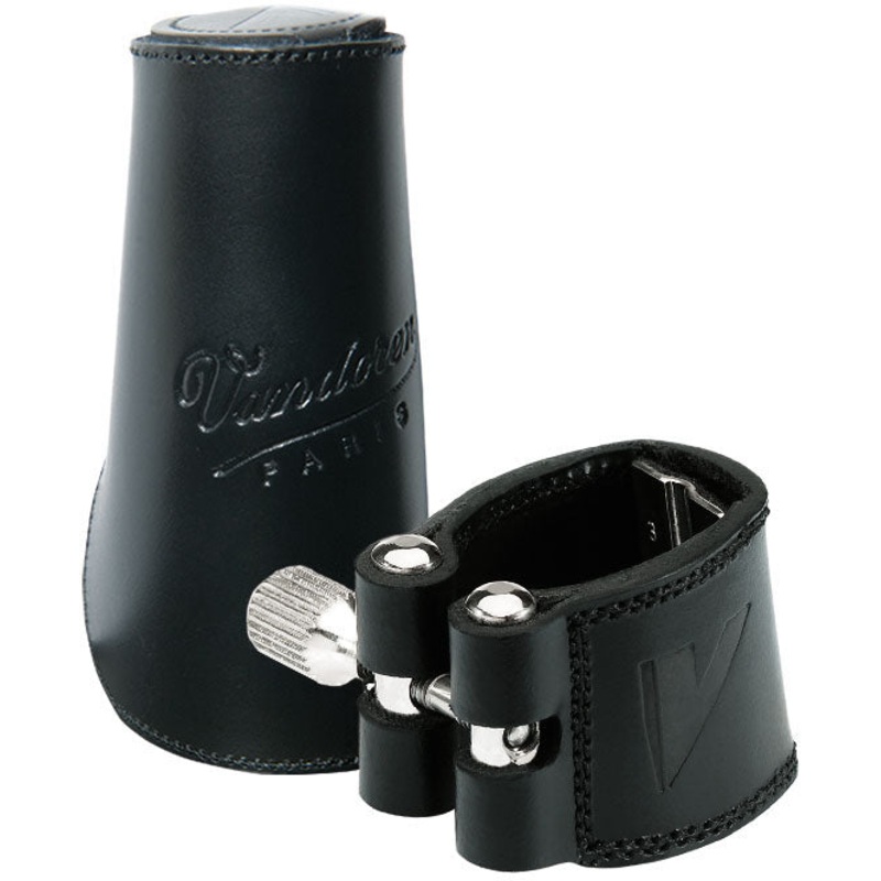 Vandoren LC24L Bass Clarinet Leather Ligature & Cap
