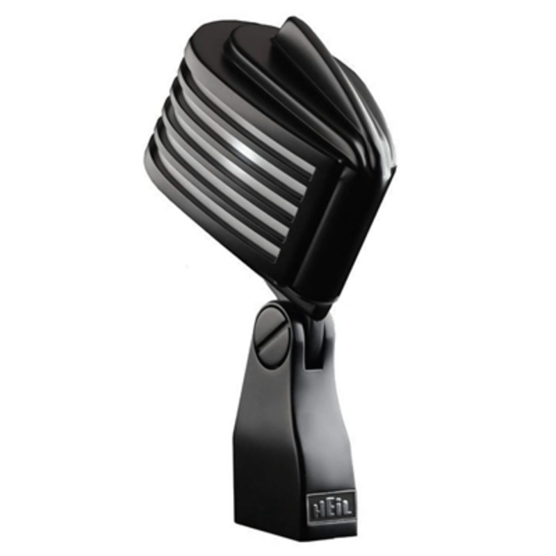 Heil Fin-B-B Black Mic With White Led Mic