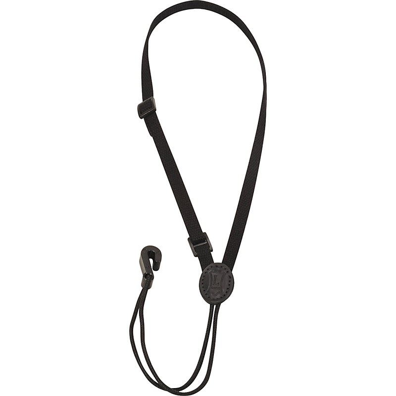 Levy’s 3/8″ Cotton Webbing Ukulele Strap Black