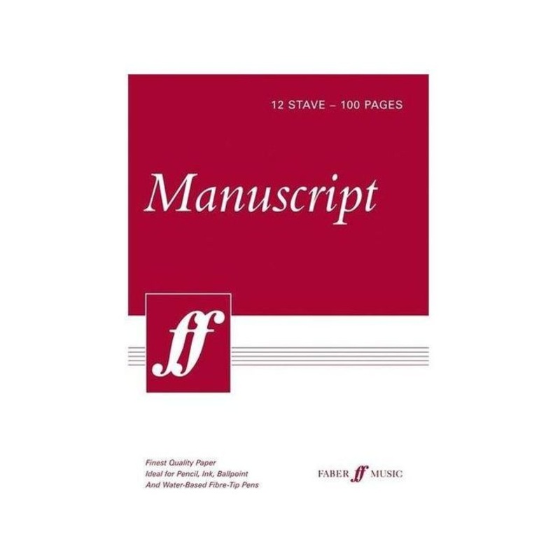 Manuscript Paper 12 Stave, 100 Pages Faber Music