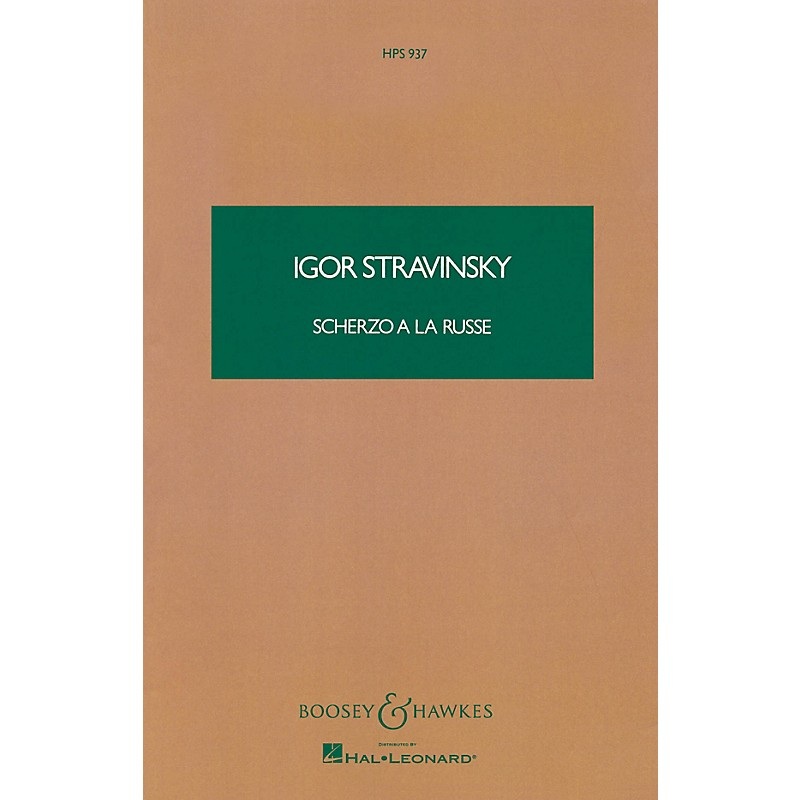Boosey and Hawkes Scherzo a la Russe (Study Score) Boosey & Hawkes Scores/Books Series Composed by Igor Stravinsky