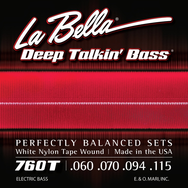 La Bella 760T BASS WHITE NYLON 60-115
