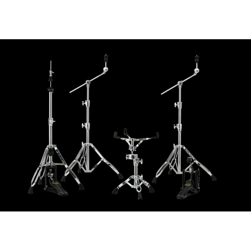 Mapex HP8005 5-piece Armory Series Hardware Pack with Single Pedal – Chrome Plated