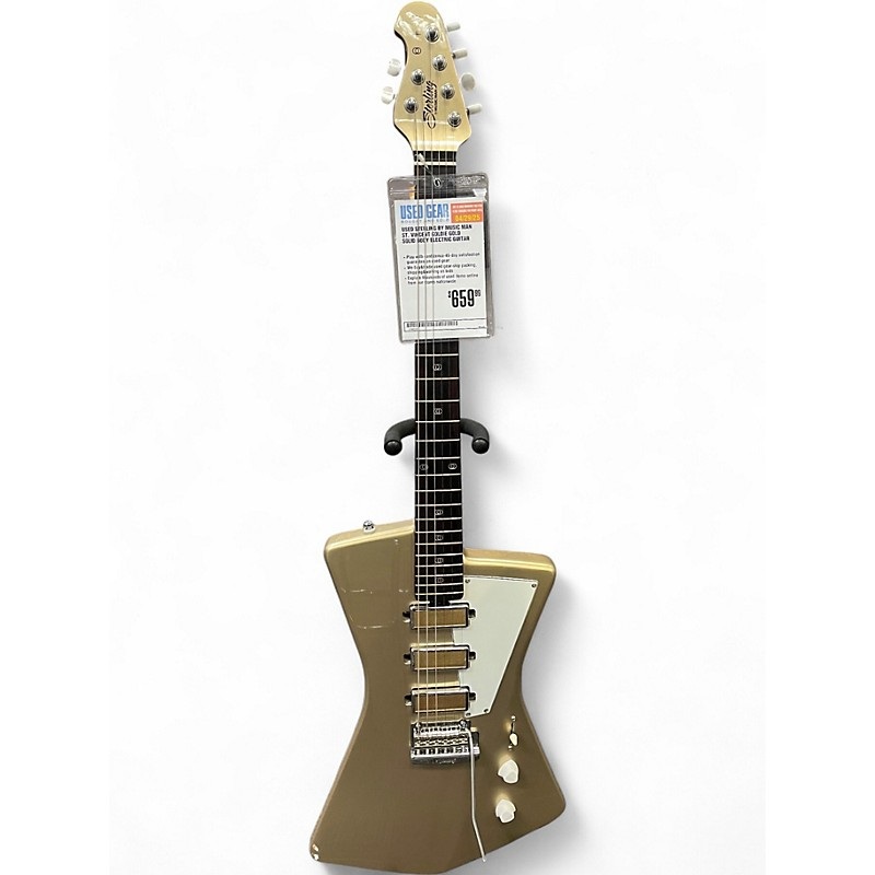 Used Sterling by Music Man ST. VINCENT GOLDIE Gold Solid Body Electric Guitar Gold