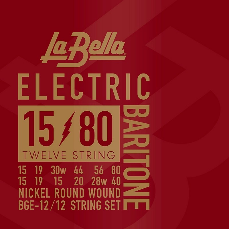 LaBella BGE-12 12-String Electric Baritone Guitar String Set