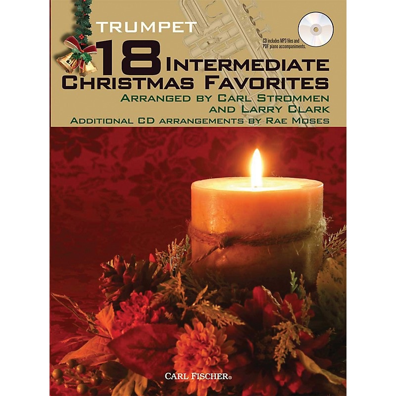 Carl Fischer 18 Intermediate Christmas Favorites – Trumpet Book/CD