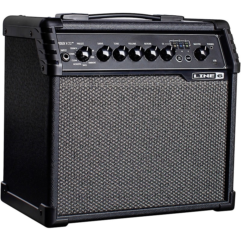 Line 6 Spider V 20 MKII 20W 1×8 Guitar Combo Amp Black