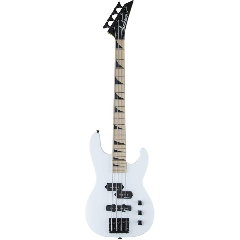 Jackson JS Series Concert Bass, Minion 4-String Maple – Snow White (JS1XM)
