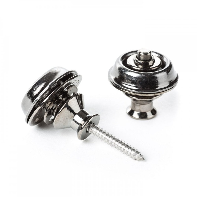 Jim Dunlop Dual Design Straplocks – Black Nickel