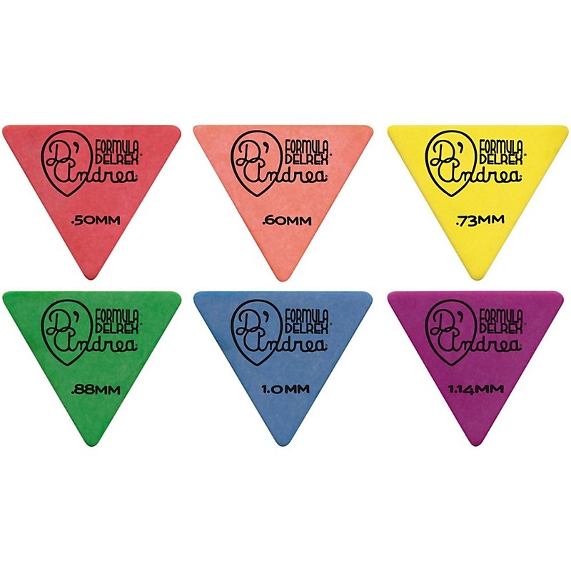 D’Andrea Shell Celluloid 355 Triangle Picks – One Dozen Green .88 mm