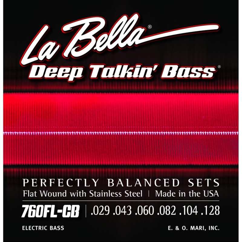 La Bella 760FL-CB Deep Talkin’ Bass, Flats Light, 6-String – 29-128