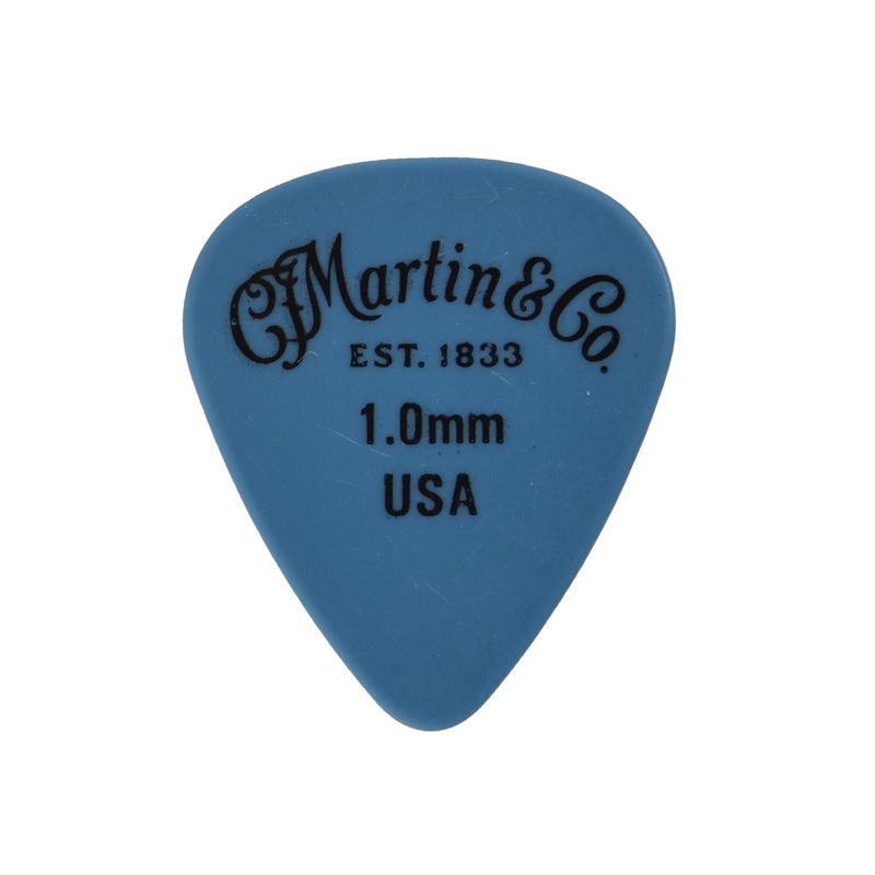 Martin Delrin Guitar Picks, Blue 1.00mm