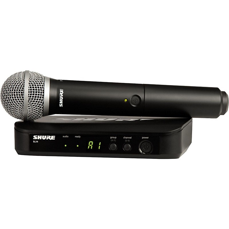 Shure BLX24 Handheld Wireless System With PG58 Capsule Band H9