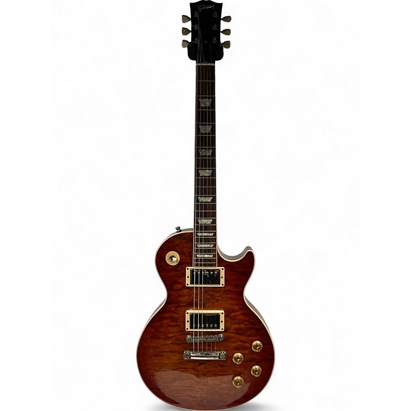 Used 2006 Gibson les paul class 5 quilt top custom root beer Solid Body Electric Guitar root beer