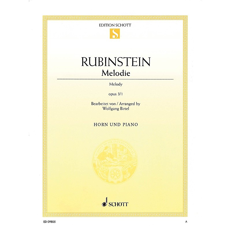 Schott Melodie Op. 3, No. 1 (Horn and Piano) Misc Series