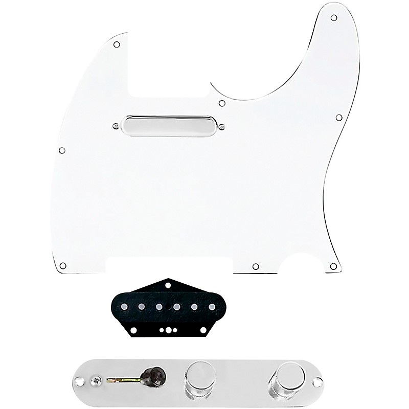 920D Custom Texas Vintage Loaded Pickguard for Tele With T4W-C Control Plate White
