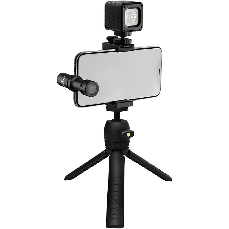 Open-Box RODE Vlogger Kit for iOS Devices – Includes Tripod, MicroLED Light, VideoMic ME-L and Accessories Condition 1 – Mint