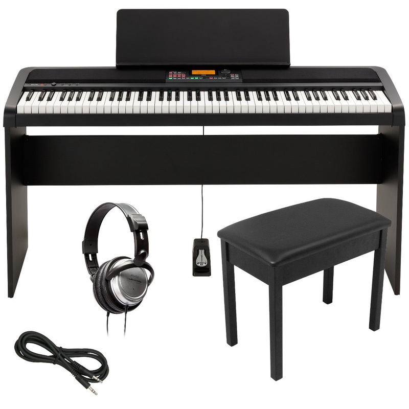 Korg XE20 Home Digital Ensemble Piano HOME ESSENTIALS BUNDLE