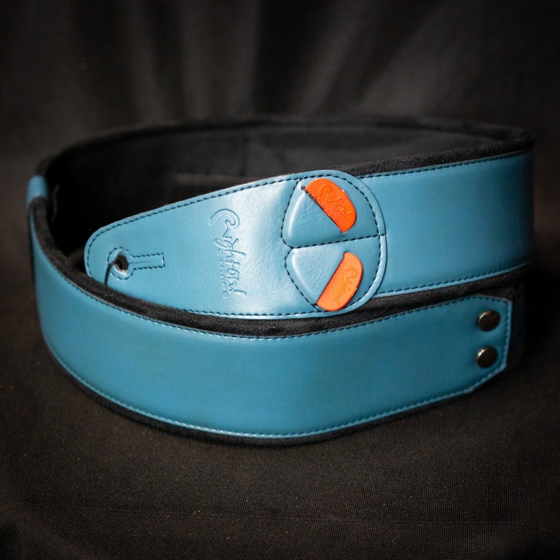 RightOn! Mojo Charm Vegan Guitar & Bass Strap (Various Colours) Teal