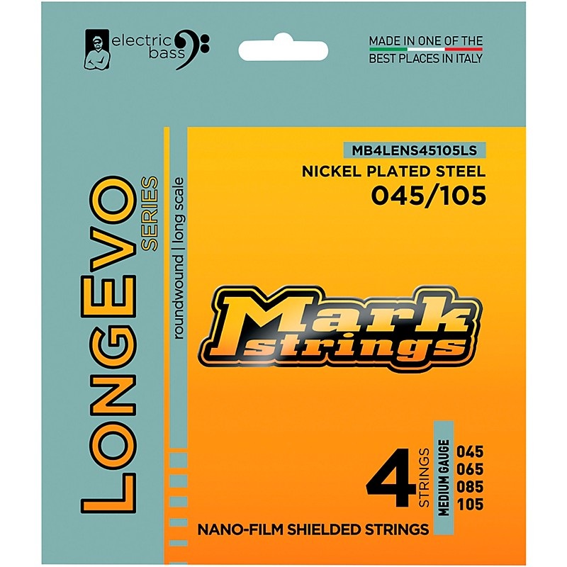 Markbass Longevo Series Nano Film Shielded Electric Bass Strings (45 – 105)