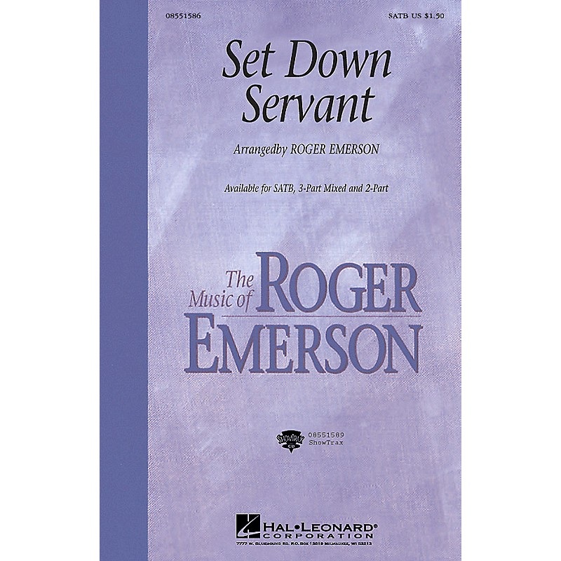 Hal Leonard Set Down, Servant (ShowTrax CD) ShowTrax CD Arranged by Roger Emerson
