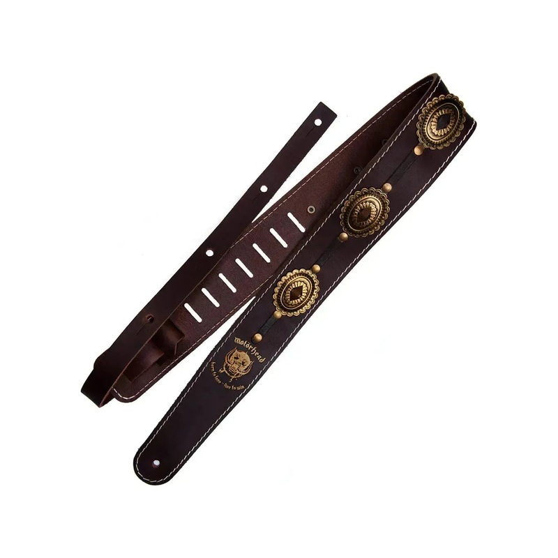 Motorhead Guitar Strap Brown / Old Brass #1568