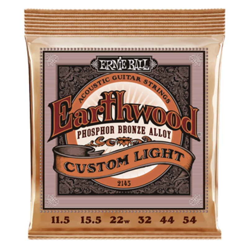 Ernie Ball Earthwood 2145 Phosphor Bronze Custom Light 11.5 – 54