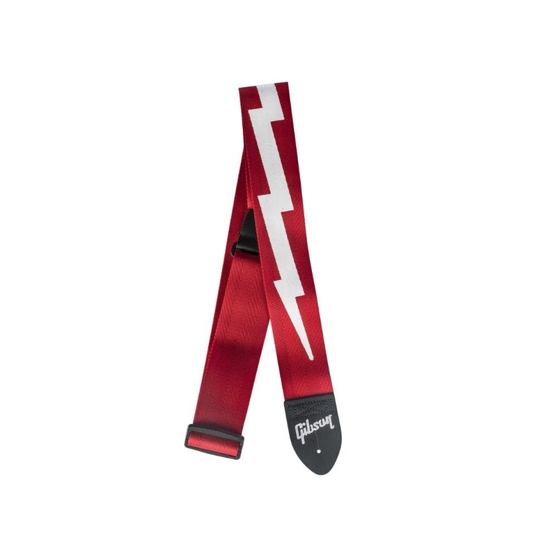 Gibson Lightning Bolt Seatbelt Strap (Red)