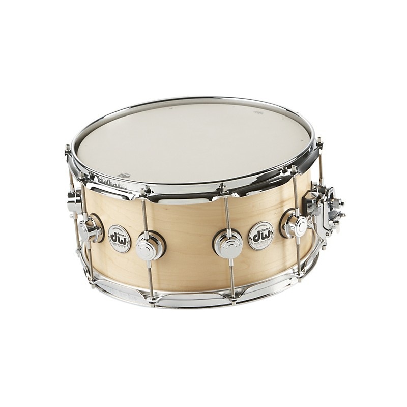 DW Collector’s Series Satin Oil Snare Drum Natural with Chrome Hardware 14×7