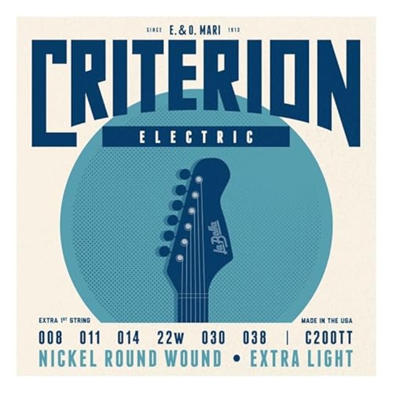 La Bella C200TT Criterion Electric Guitar – Extra Light 8-38