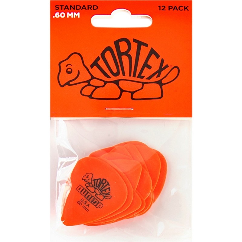 Dunlop Tortex Standard Guitar Picks .60 mm 1 Dozen