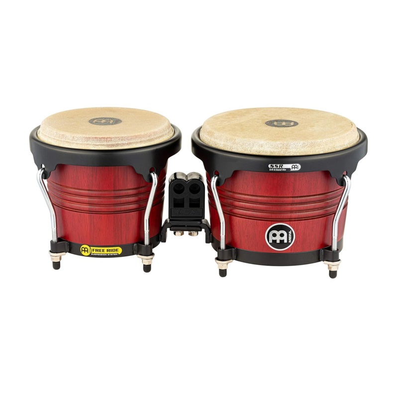 Meinl Marathon Series Bongo,6 3/4″ & 8″ Cherry Red