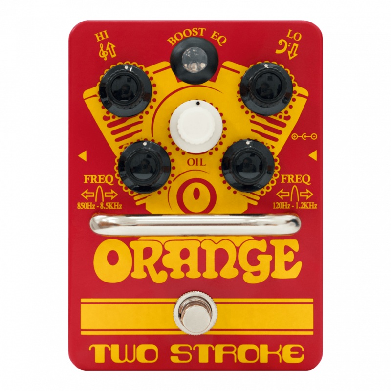 Orange Amplifiers Two-Stroke Boost EQ Guitar Effects Pedal – B-Stock