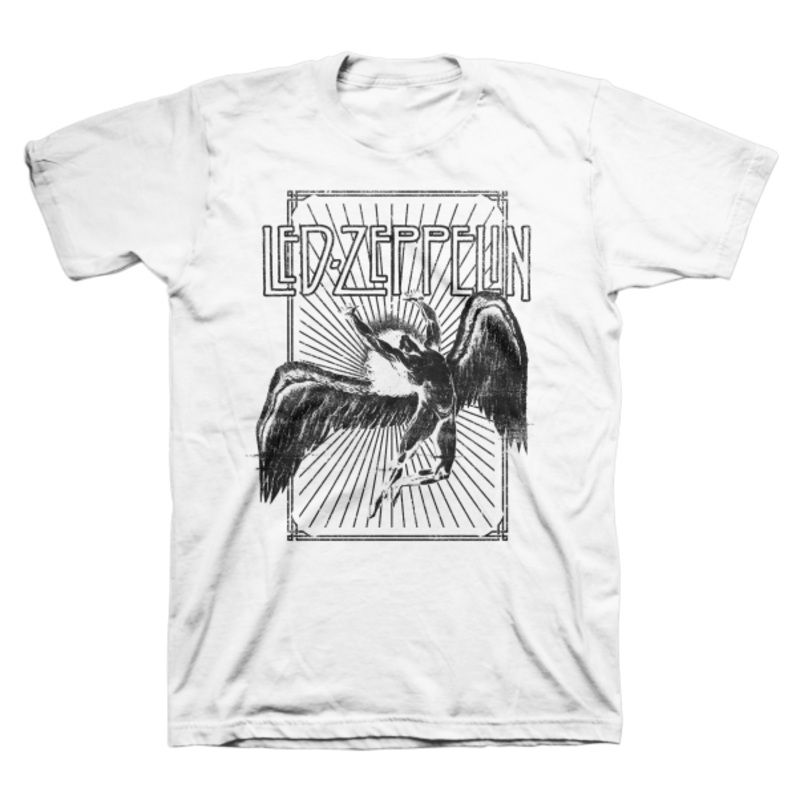 Led Zeppelin T-Shirt Xxl – Icarus Burst White