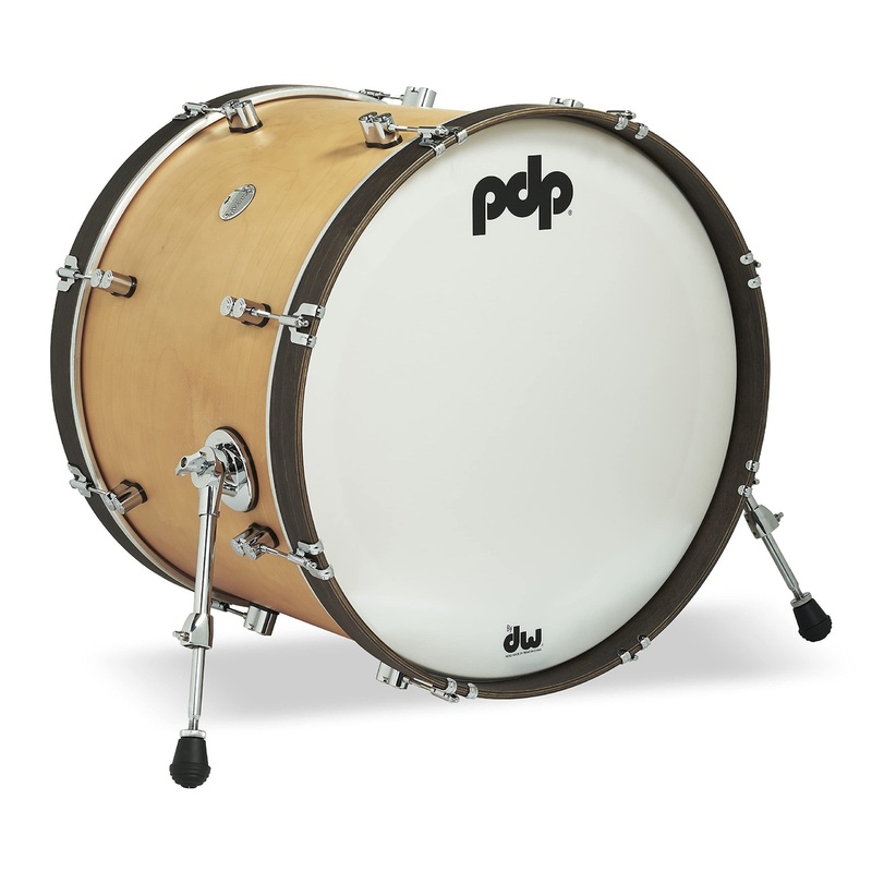 Pacific Drums & Percussion Add-Ons PDP Concept Classic, 16×22, Natural/Walnut Hoops Kick Drum (PDCC1622KKNW)