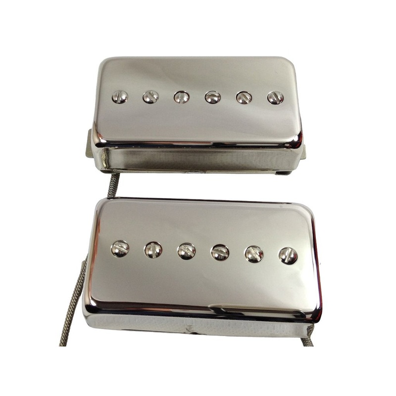 Desert Dew humbucker sized Mini Range P90s solderless connector setup Chrome USA (Gibson Les Paul only)