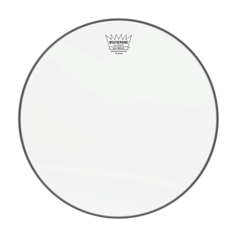 Remo 14″ Snare Side Hazy Classic Fit Ambassador Clear Drumhead