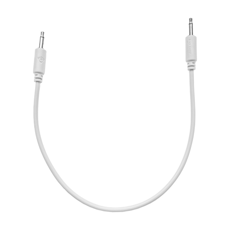 Black Market Modular 3.5mm Patch Cable – 25cm/10″ – White