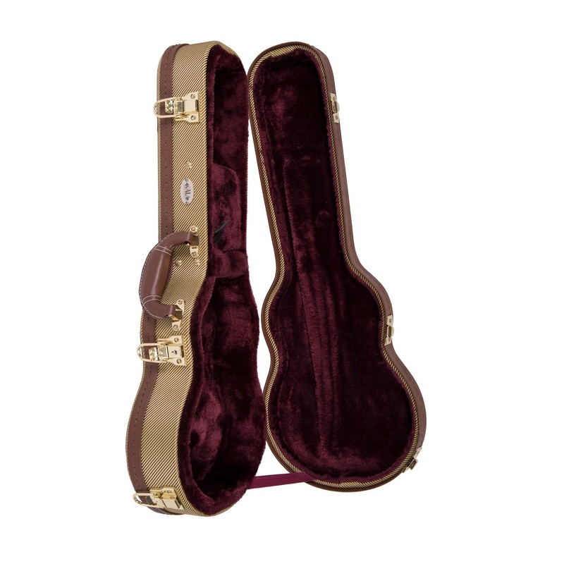 Tweed Archtop Ukulele Hard Case Concert