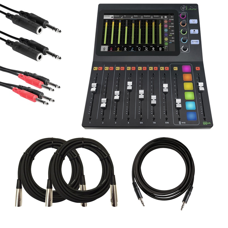 Mackie DLZ Creator Digital Podcasting/Streaming Mixer CABLE KIT