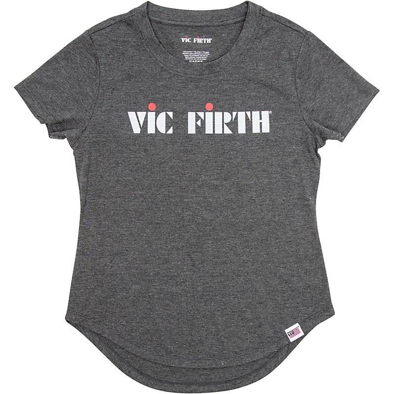 Vic Firth Women’s Logo T-Shirt Medium Gray