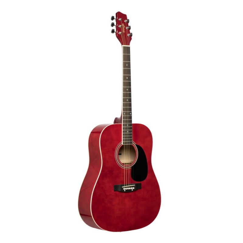 Stagg Dreadnought Acoustic Guitar-Red