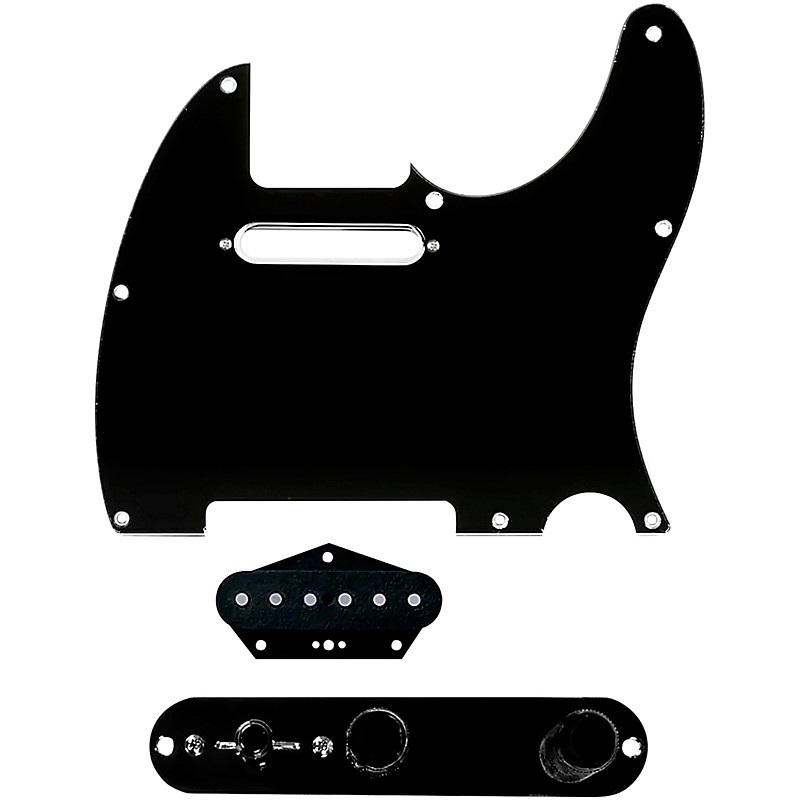 920D Custom Texas Vintage Loaded Pickguard for Tele With T4W-B Control Plate Black