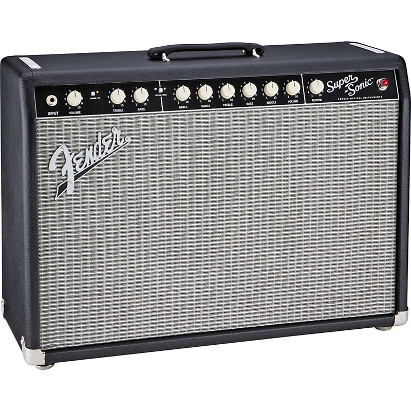 Open-Box Fender Super-Sonic 22 22W 1×12 Tube Guitar Combo Amp Condition 1 – Mint Black