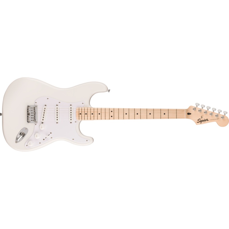 Squier Sonic Stratocaster HT, Maple Fingerboard, White Pickguard, Arctic White