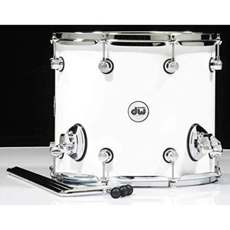 DW Design Series 12×14″ Floor Tom -Gloss White (DDLG1214TTWH)