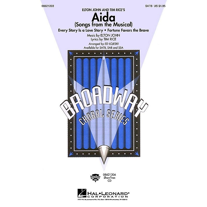 Hal Leonard Aida (Songs from the Musical) SSA Arranged by Ed Lojeski