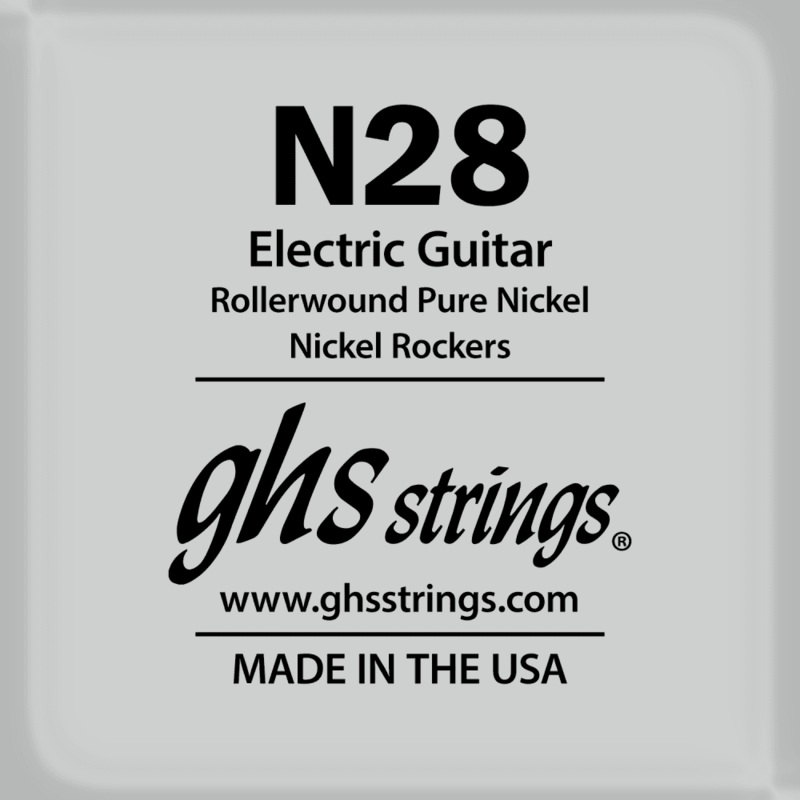GHS Rollerwound Pure Nickel 28 (.028) Electric Guitar Single String
